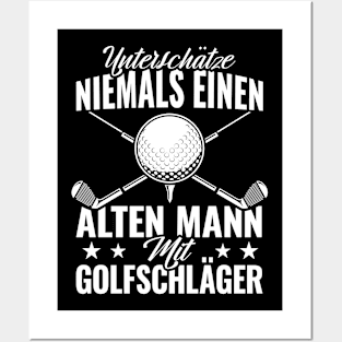 Golfers Papa Opa Golf Gift For Golfer Posters and Art